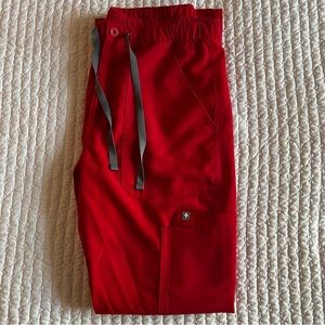 Figs Men’s Scrub Pants - Red